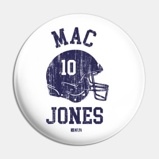 Mac Jones New England Helmet Font Pin