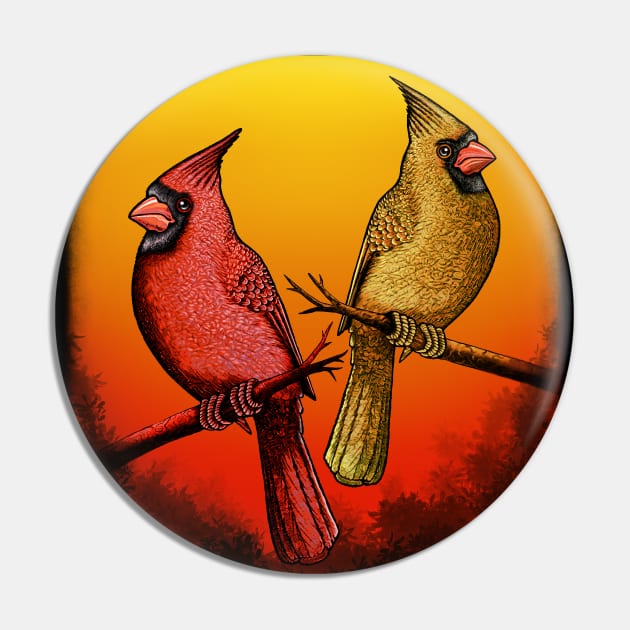 Red Cardinal bird cute red birds Pin by Artardishop