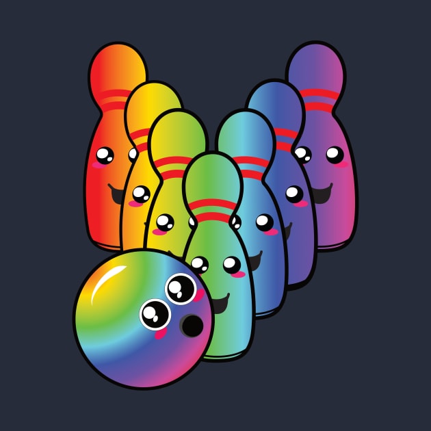 Bowling Rainbow by emojiawesome