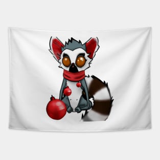 Cute Lemur Drawing Tapestry