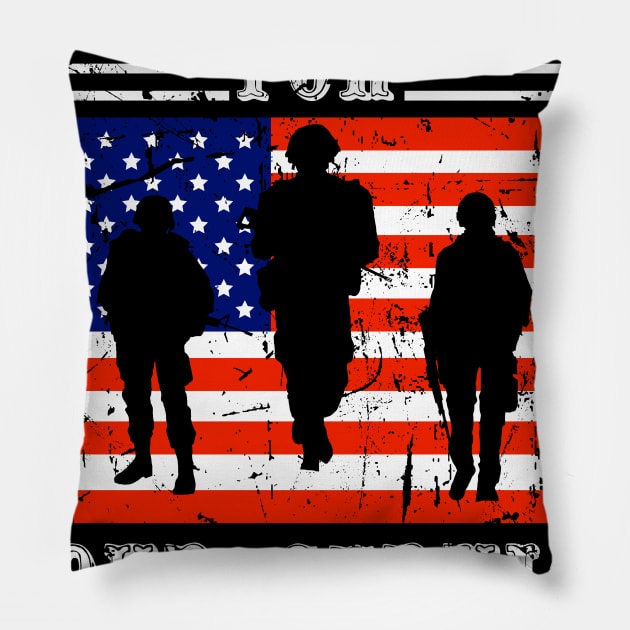 Veterans day thank you for your service Pillow by Barnard