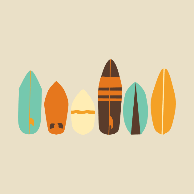 Retro Surfboards by JujuC