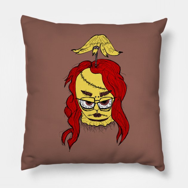 Witch Red Head - Color Pillow by Tommythemage