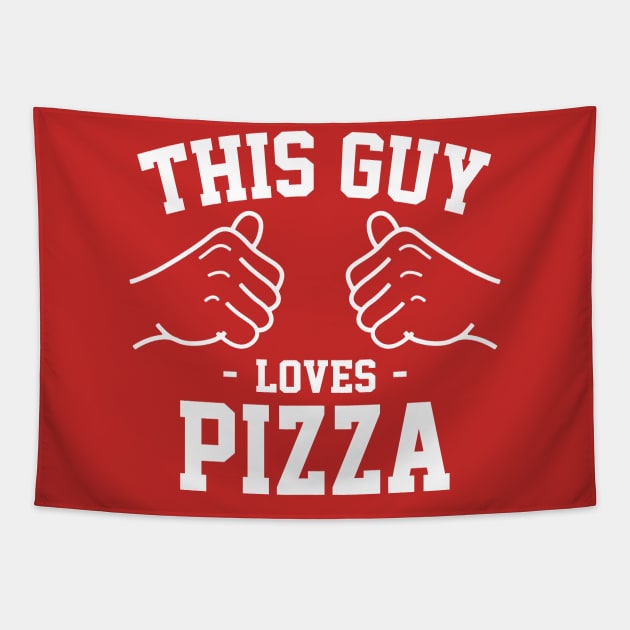 This guy loves pizza Tapestry by Lazarino