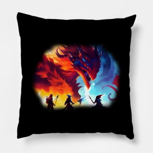 Off To Fight A Dragon Pillow