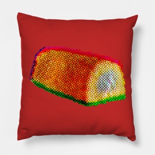 Twinkie Snack Glitch Pillow