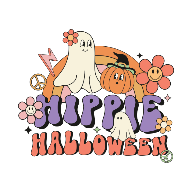 Hippie Halloween by LMW Art