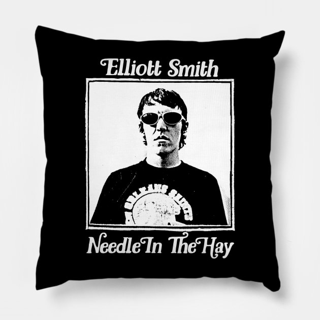 Elliott Smith // Retro Styled Fan Art Design Pillow by DankFutura