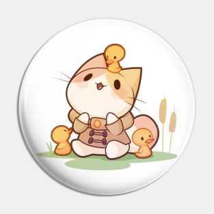 Lucky Ducky Cat Pin