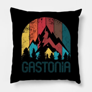 Retro City of Gastonia T Shirt for Men Women and Kids Pillow