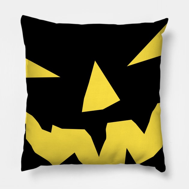 PUMPKIN FACE Pillow by Dheograft