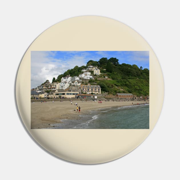 A View of East Looe Pin by RedHillDigital