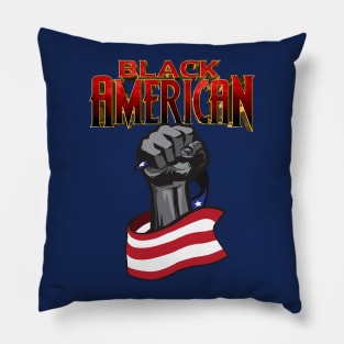 Black American - Red Pillow