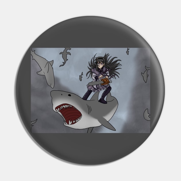 Homura VS Sharknado Pin by Cardcaptorkatara