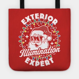 Exterior Illumination Expert Funny Christmas Lights Santa Tote