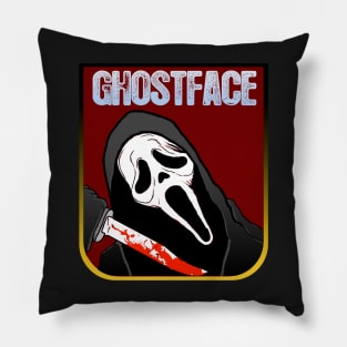 Scream VI  (Scream 6)  ghostface ghost face scary horror movie graphic design by ironpalette Pillow