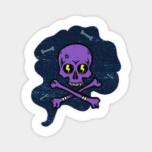 Purple Bones In Smoke Magnet