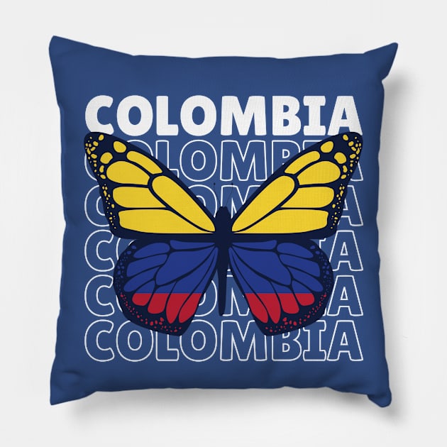 I Love Colombia // Colombian Flag // Colombia Pride Pillow by SLAG_Creative