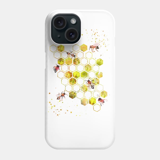 Honeycomb Phone Case by RosaliArt