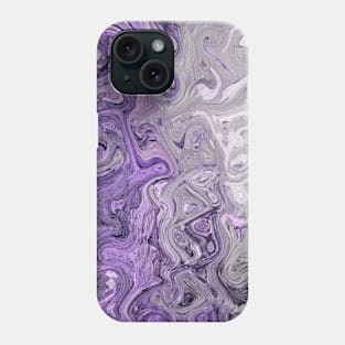 Abstract violet pinkwaves Phone Case