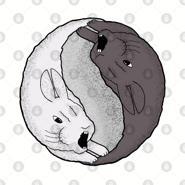 Rabbit Yin Yang by Spock Jenkins