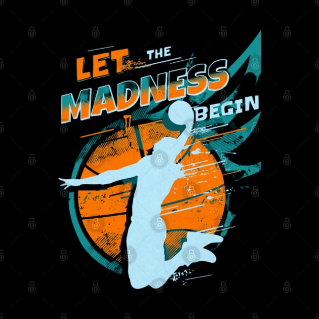 Let the Madness Begin College Basketball Bracket March by YuriArt