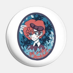 Rose The Rosary Messenger Portrait Pin