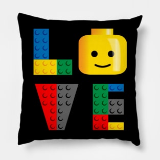 LOVE Lego Pillow