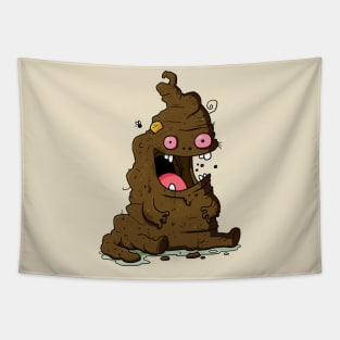 Stinky Poop Monster Tapestry