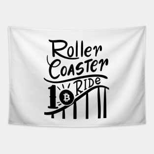 Bitcoin Roller Coaster Ride Tapestry