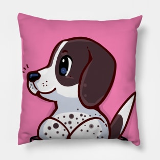 Pocket Cute Pointer Dog Pillow