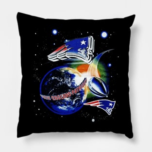 New England Patriots - Outer Space Football Pillow