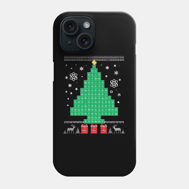 Chemistree Science Christmas Phone Case by positive_negativeart