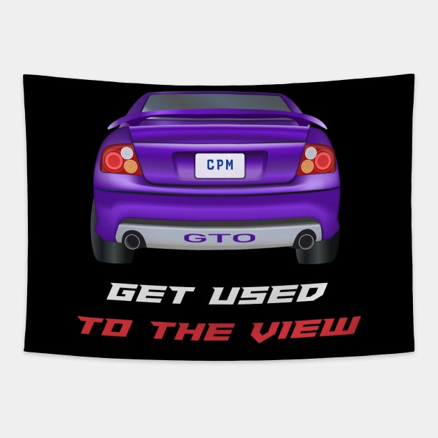 GTO - Get Used To The View Tapestry by MarkQuitterRacing