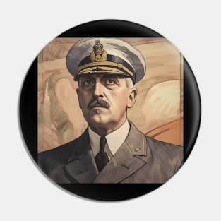 Charles de Gaulle leader Pin