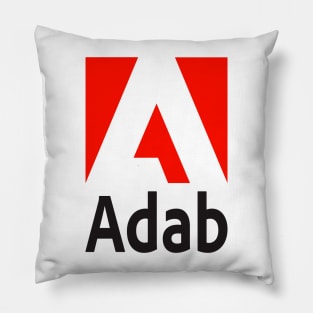 Parody Logo Adobe - Adab Pillow