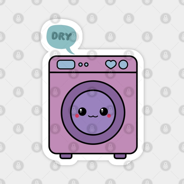 Kawaii Drying Machine Magnet by Sasyall