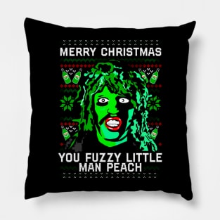 you fuzzy little man peach Pillow