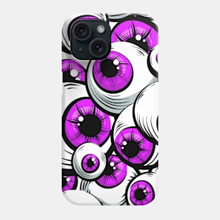 Violet eyes Halloween witch Phone Case