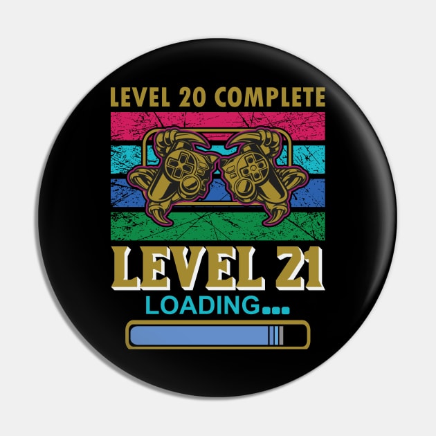 Level 20 Complete Level 21 Loading Pin by Mande Art