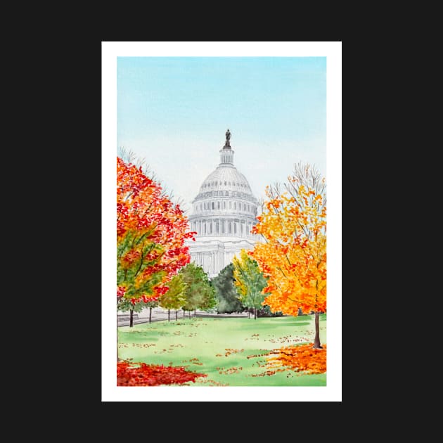 Washington DC, Capitol by NorrskenArt