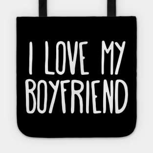 I Love My Boyfriend Couple Love Tote