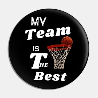 I love basketball Pin