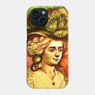 Frances Burney Snow Portrait | Frances Burney Snow Artwork 10 Phone Case