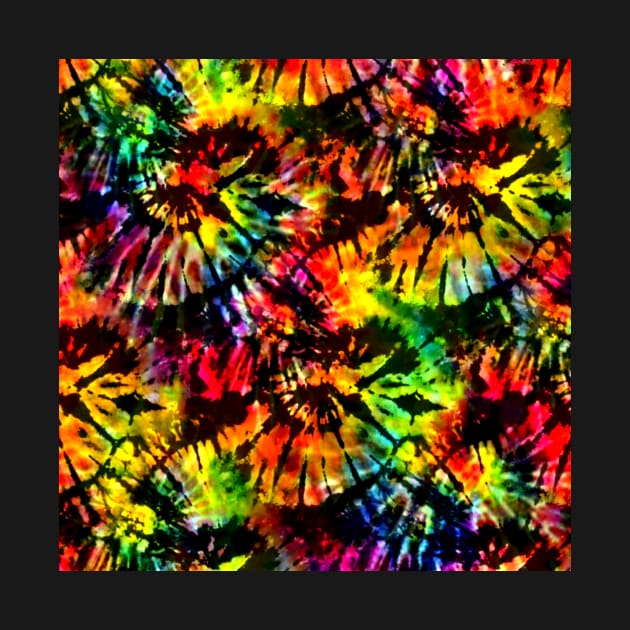 Vivid Psychedelic Hippy Tie Dye by KirstenStar 