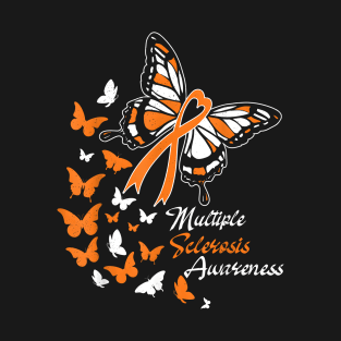 Multiple Sclerosis Awareness Butterflies T-Shirt