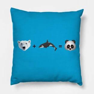 Polar Bear + Orca = Porca Pillow