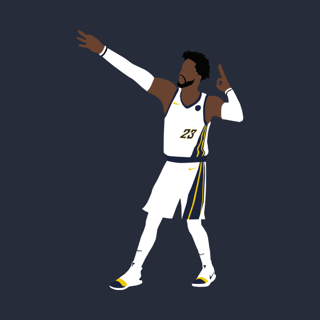 Wesley Matthews Pacers by xRatTrapTeesx