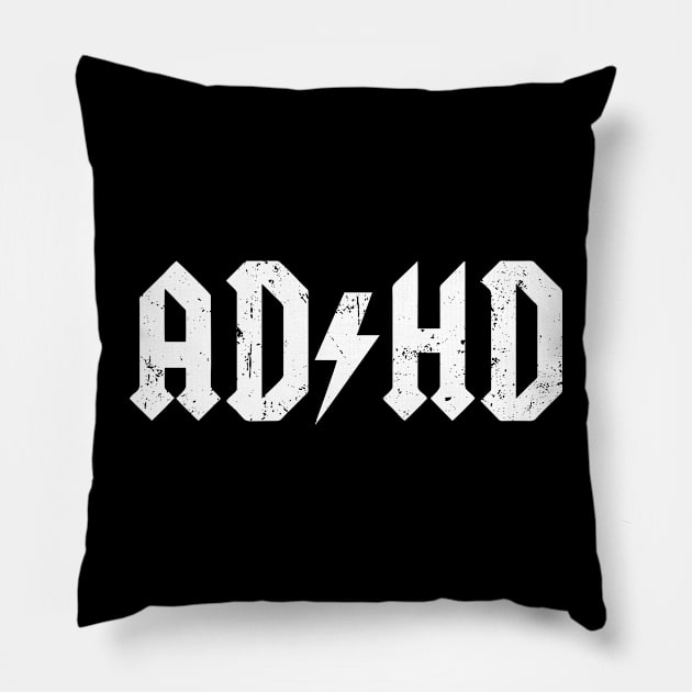 ADHD - Highway To Hey Look A Squirrel! Pillow by vangori