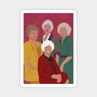 Golden Girls Sitcom Minimalist Art Magnet